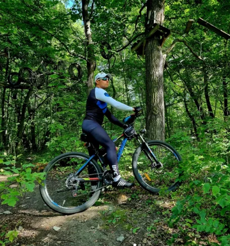 Mountain bike trail near Manchester TN